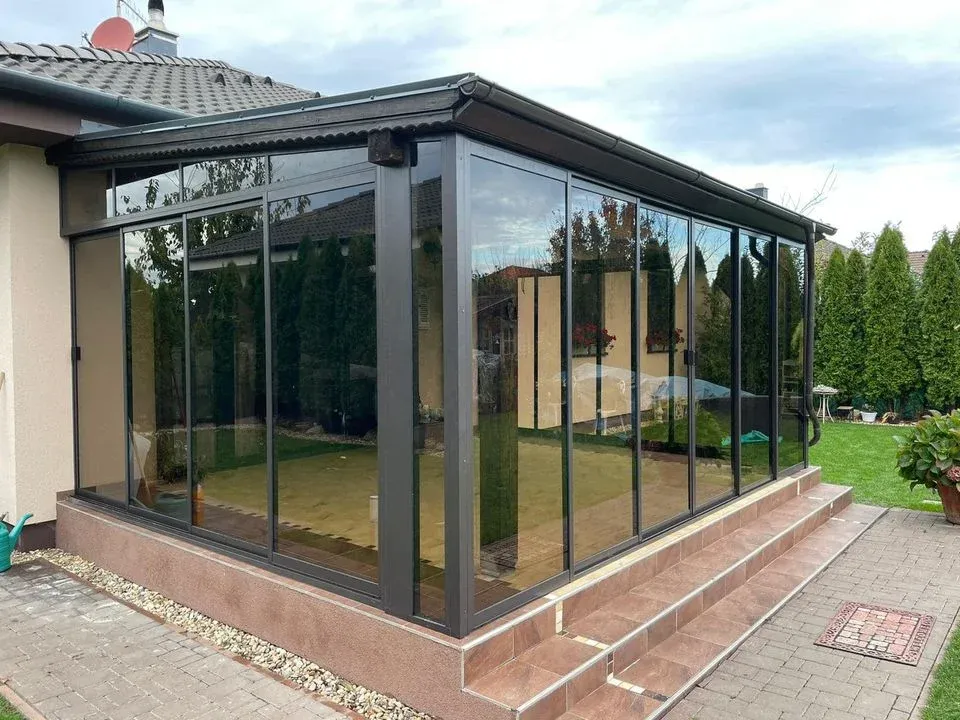Zimná záhrada s posuvnými dverami