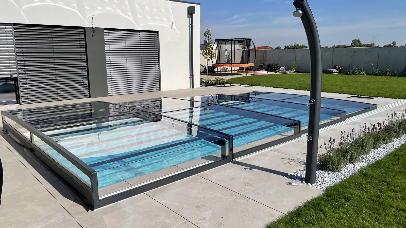 Zastrešenie bazéna Aquacomet — realizácia Techconsystems