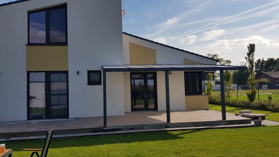 Hliníková pergola na terasu — realizácia Techconsystems