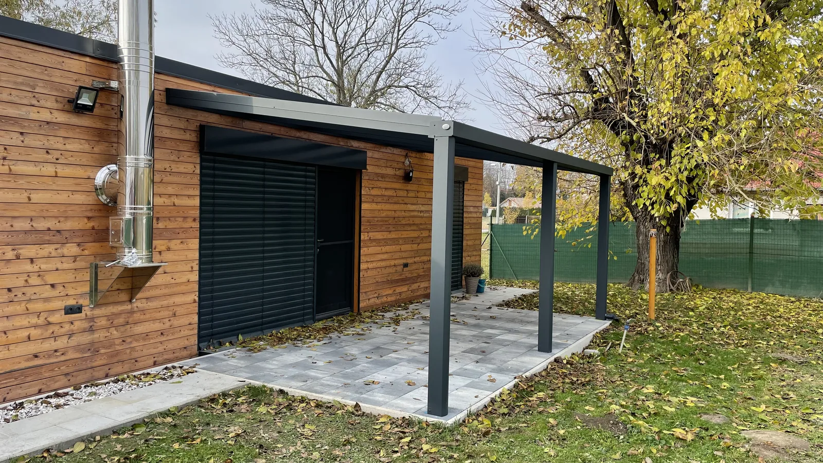 Hliníková pergola na terasu — realizácia Techconsystems