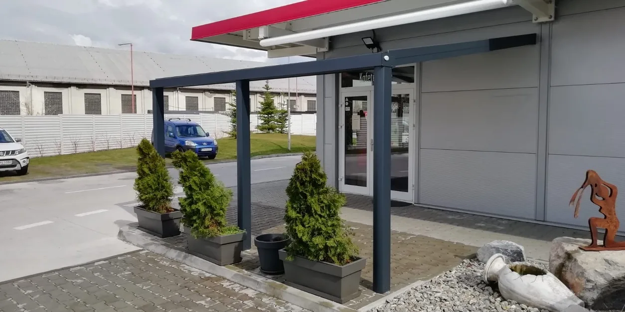 Hliníková pergola na terasu — realizácia Techconsystems