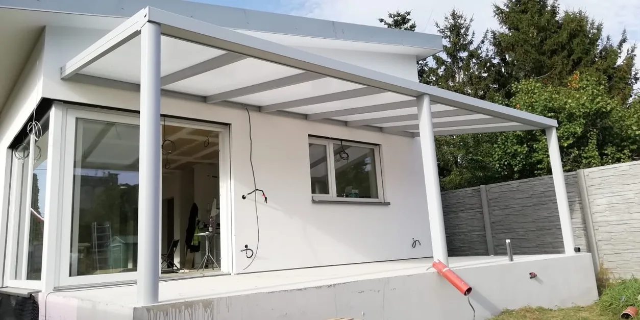 Hliníková pergola na terasu — realizácia Techconsystems