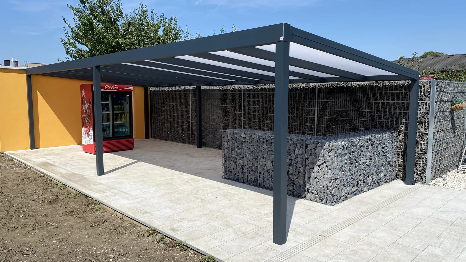 Hliníková pergola na terasu — realizácia Techconsystems