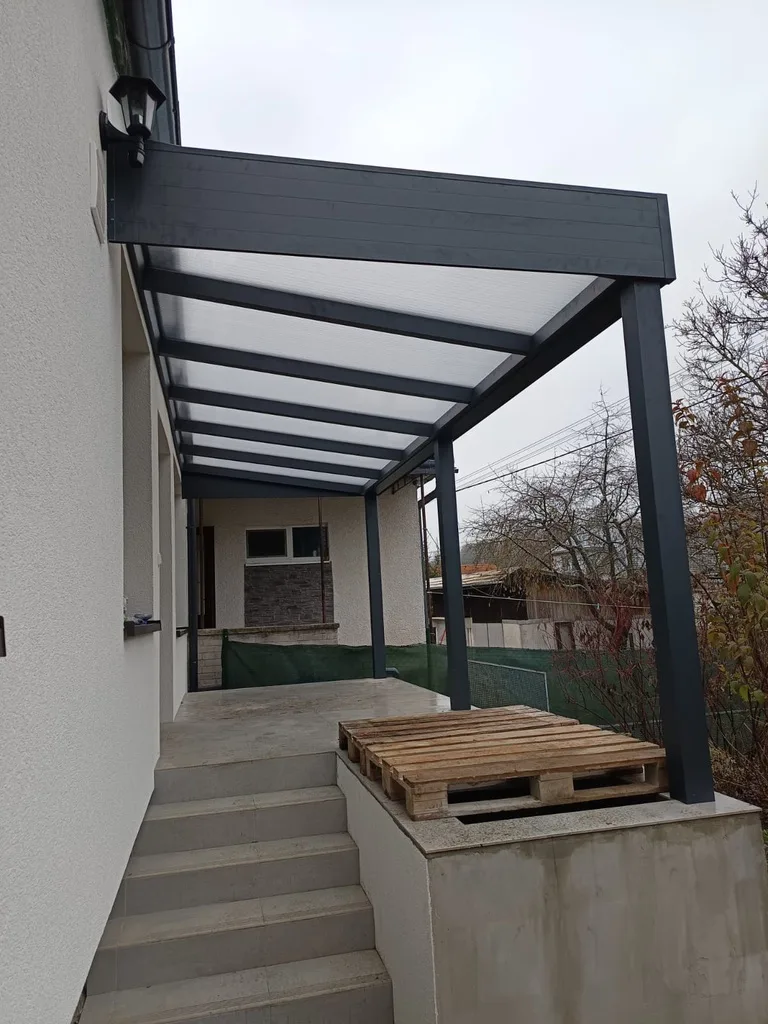 Hliníková pergola na terasu — realizácia Techconsystems