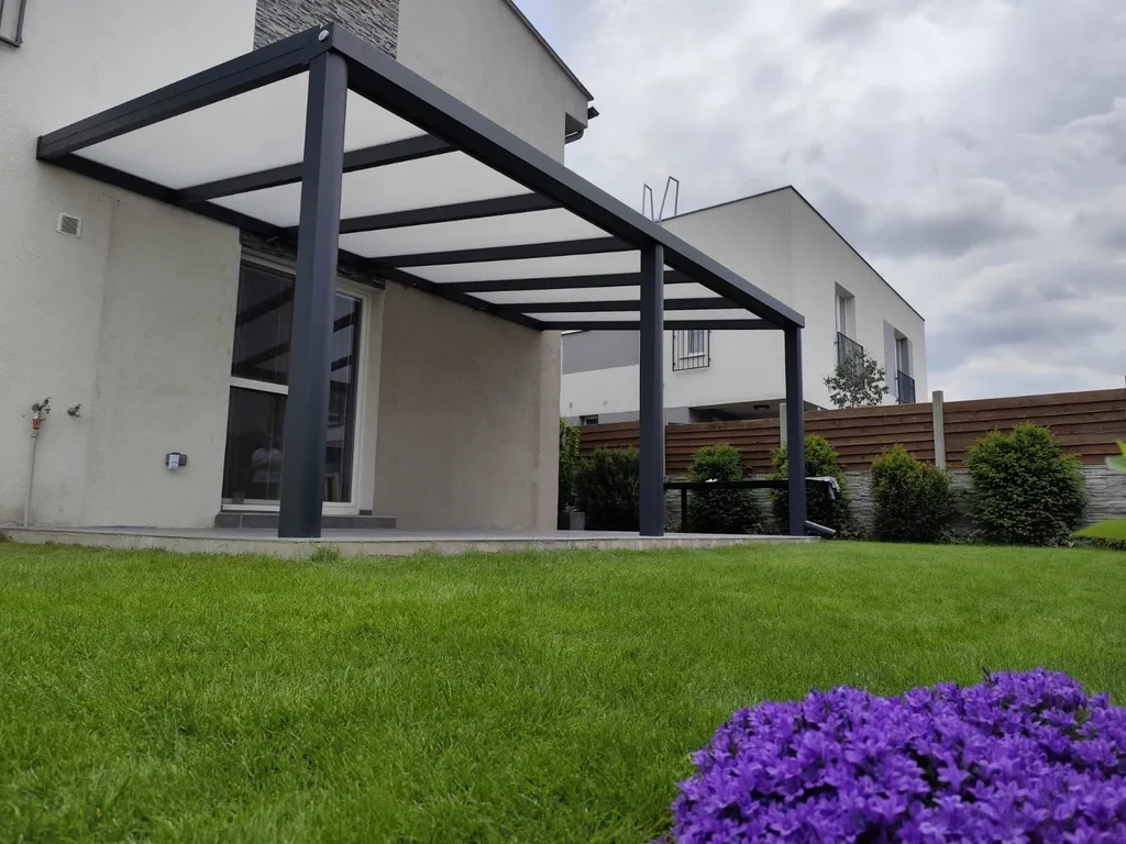 Hliníková pergola na terasu — realizácia Techconsystems